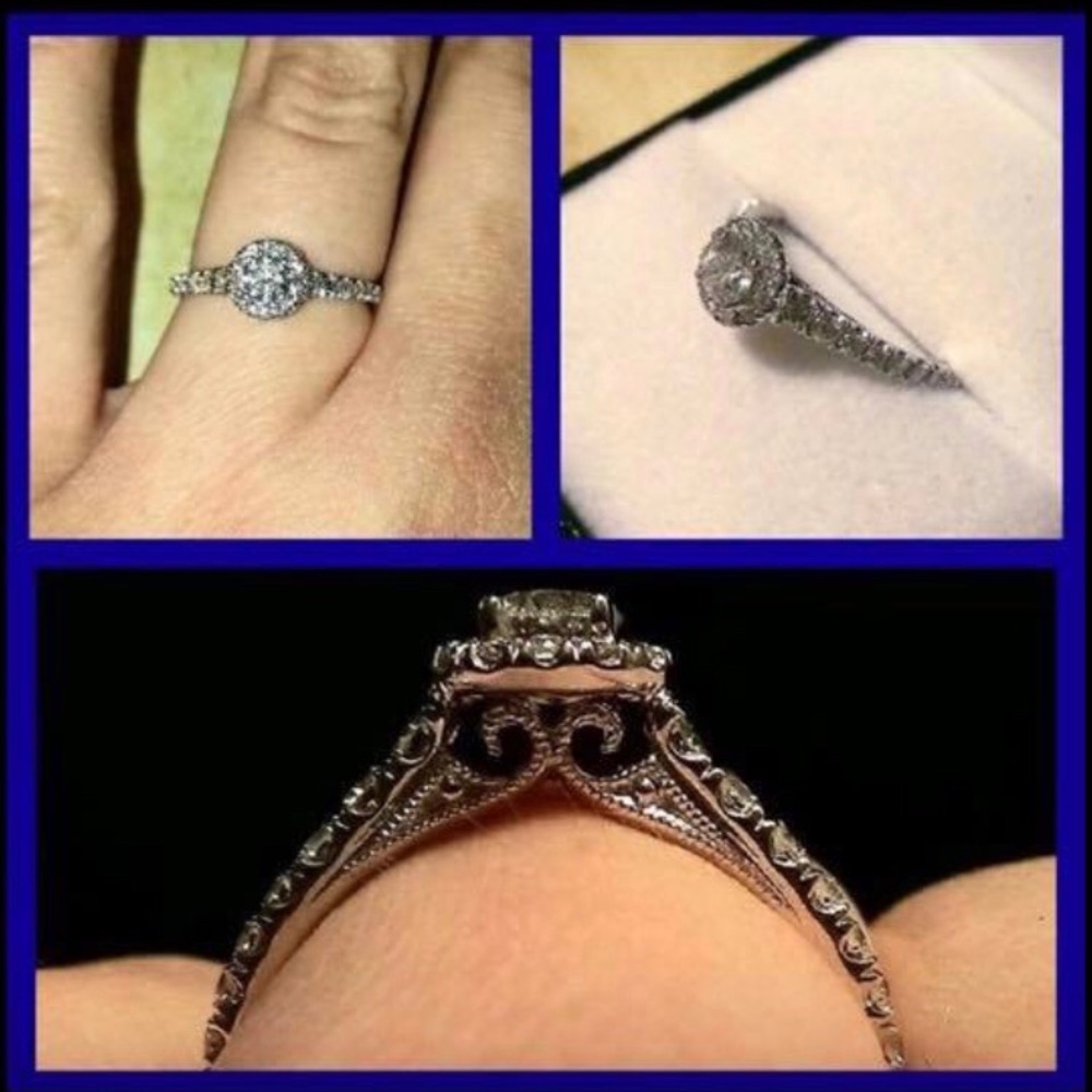 Gabriel & Co. Wedding Ring Set